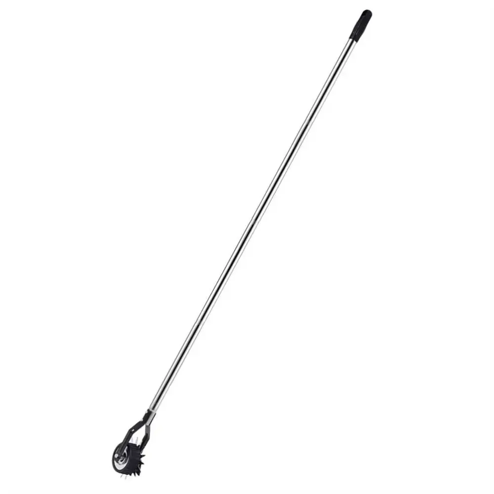 

Ручной триммер для газона из нержавеющей стали с регулируемой ручкой, быстрый и легкий в использовании инструмент для обработки края газона на колесиках, садовый инструмент для формирования грядок