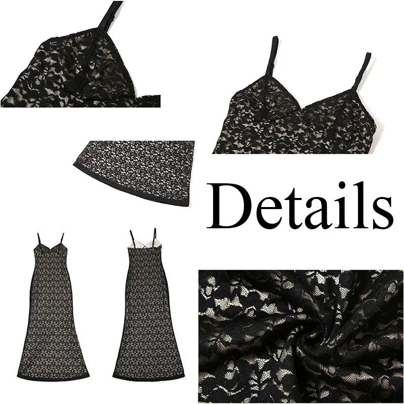 Sundress ผู้หญิง Hotsweet Hollow Out Sheer Slim ฤดูร้อน Long Low-cut Vestidos ยุโรปสไตล์ Chic เซ็กซี่สุภาพสตรี Elegant