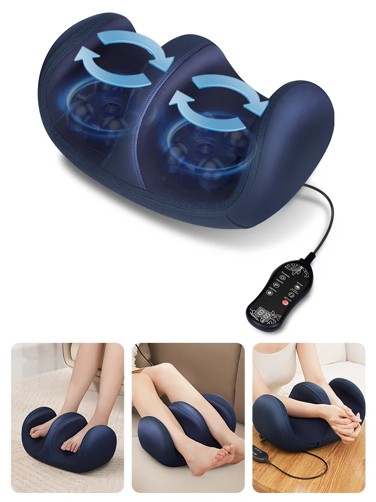 Masajeador de Pies Shiatsu de Lujo con Calor y Amasamiento Profundo para Pantorrillas y Piernas, Alivio del Dolor por Neuropatía, Regalo para Hombres y Mujeres