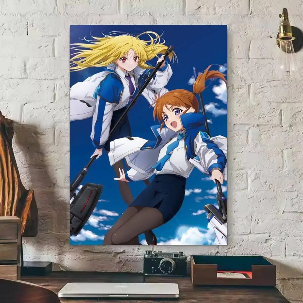 Magical Girl Lyrical Nanoha   Poster Waterproof HD Art Wall Decal Self-Adhesive Print