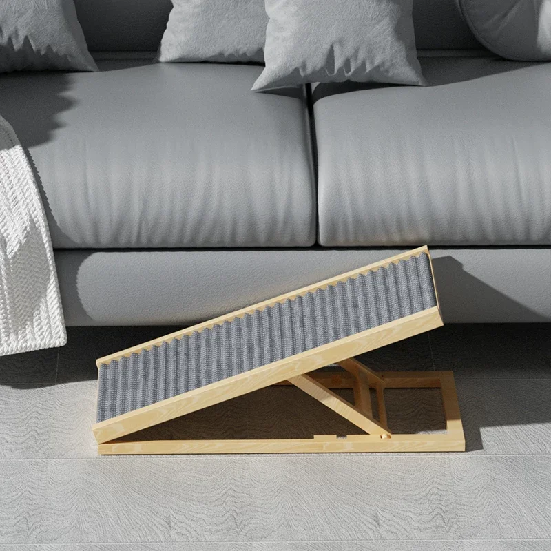 Pet Ramp for Dogs & Cats, Non-Slip Carpet Surface Couch Access, Supports Up to 60lb for Older Animals