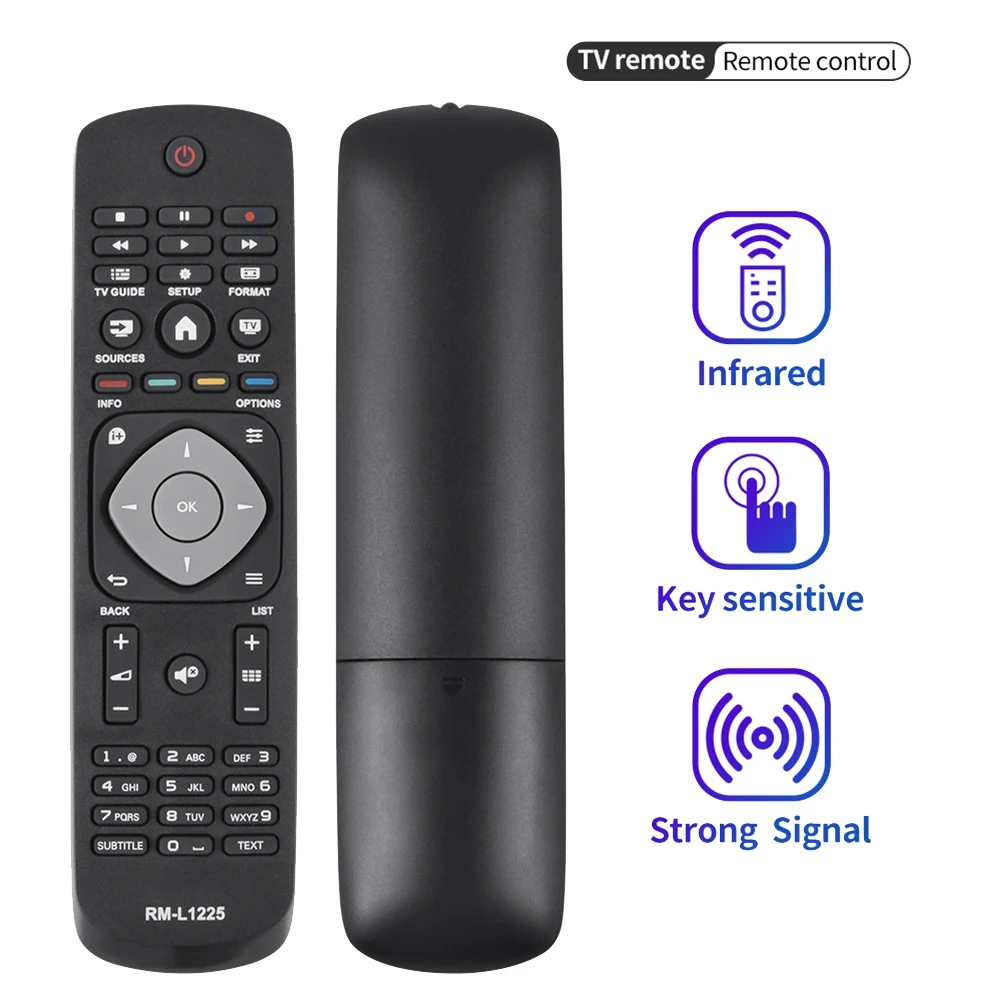 Trending Now RM-L1225 for Philips TV Remote Control 398GR8BD1NEPHH 47PFH4109/88 32PHH4009 40PFH4009 50PFH4009