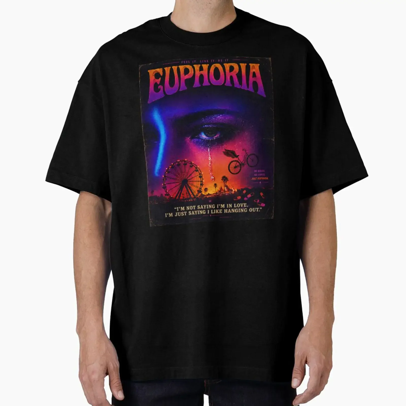 Euphoria, conçu et vendu par ynsbt17, vêtements vintage légèrement délavés, streetwear, haut unisexe pour tous les jours
