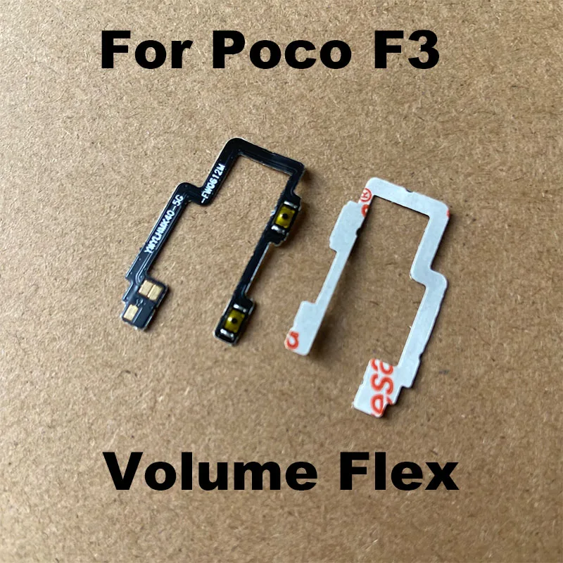 For Xiaomi Poco F3 Volume Button Flex Cable Side Key Switch ON OFF Control Button Replacement