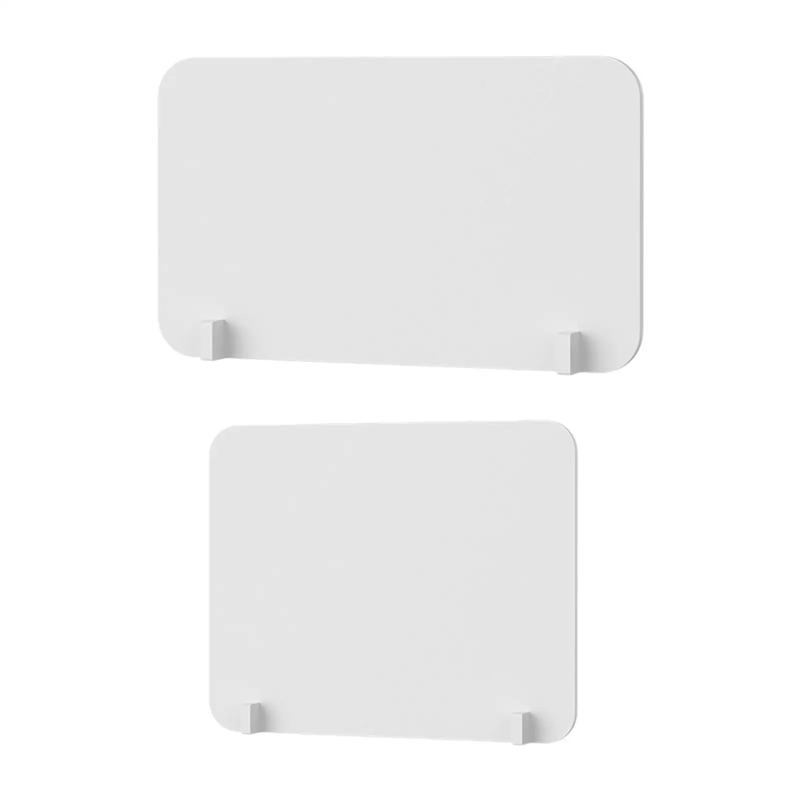 PVC Desktop Partition Panel Board Guard Shield Barrier White Shatter Resistant