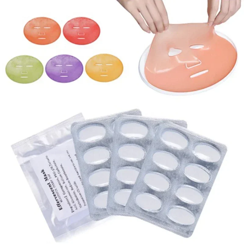 8 Pieces/box DIY Facial Mask Collagen Tablets Anti-aging Anti-wrinkle Moisturizing Granules Whitening Diaphragm Special Fashion