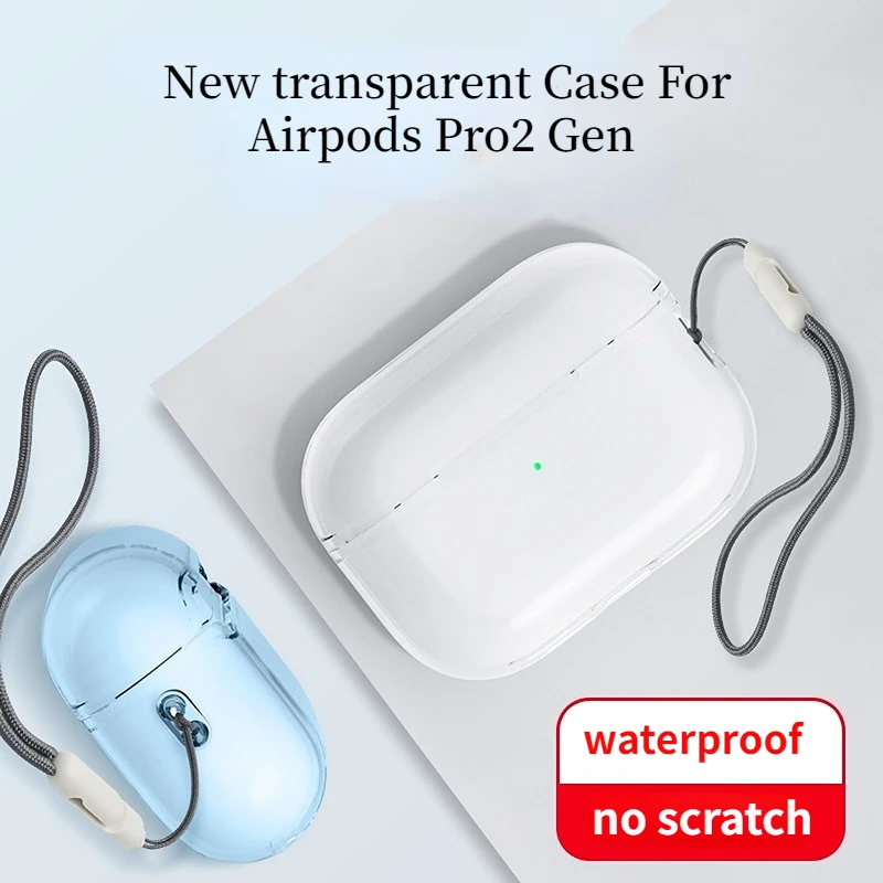 Transparent Protective Case Cover For Airpods Pro 2 Soft Skin TPU Shockproof Case Cover Designed For Airpods Pro 2 Earbuds