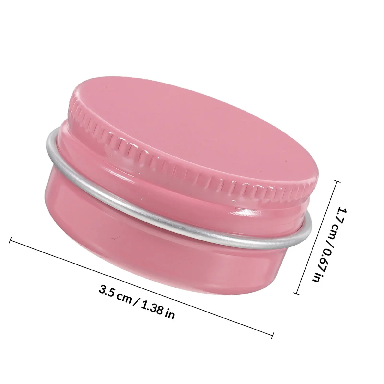 8Pcs Small Aluminum Round Tins Screw Top Leak Proof Empty Containers for Makeup Samples Lip Balm Pills Vitamins Craft Supplies