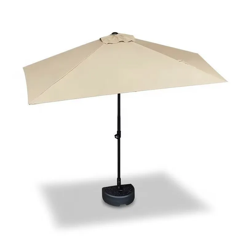 Outdoor parasol Garden umbrella, half umbrella balcony against the wall