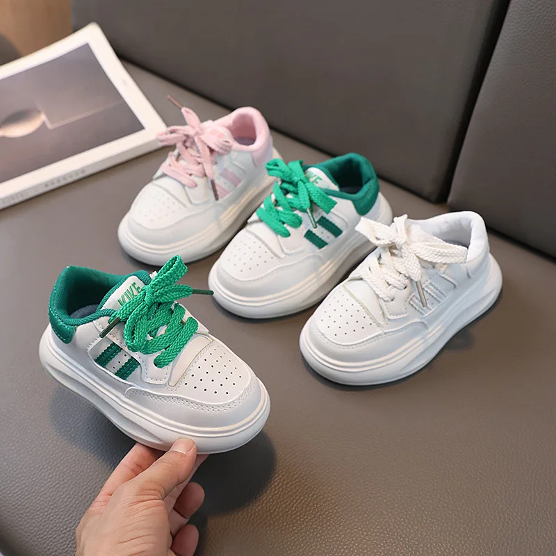 New Fashion Lovely Baby Casual Shoes Casual Leisure Lace Up Infant Tennis Excellent Toddlers Classic Girls Boys Sneakers