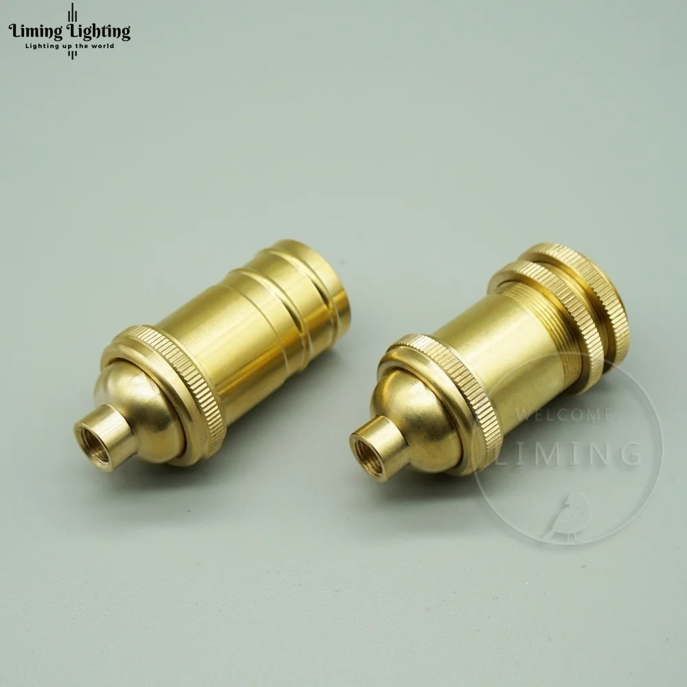 1/2/4 Piece Of E14 Brass Vintage Lampholder E14 Brass copper Lamp Base Retro Edison Bulb Holder Candle Light Socket