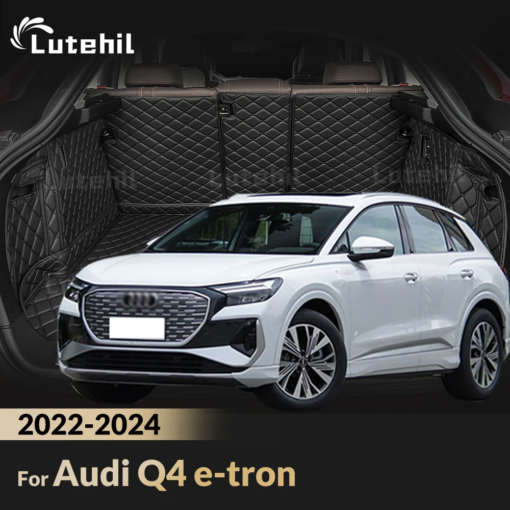

LUTEHIL For Audi Q4 e-tron 2022 2023 2024 Custom Car Trunk Mats Auto Accessories Cargo Liner Car Boot Carpet