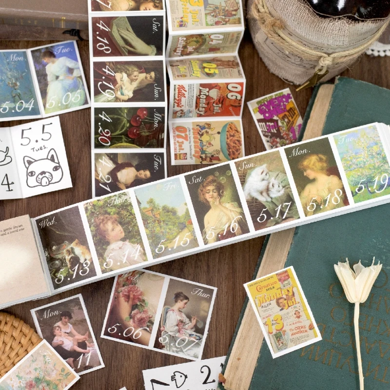 مجلة الذهاب 365 صفحة الإبداعية لزجة المسيل للدموع التقويم 2026 ريترو كتاب التقويم الصغير لمجلة مخطط سكرابوكينغ مذكرات لتقوم بها بنفسك