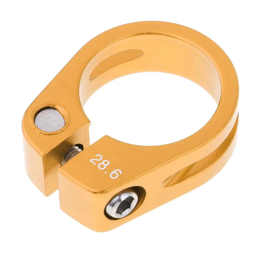 Kids Seat Post Clamp Aluminium Alloy Seatpost Collar Fits /27.2mm Bike Seat Post - Select Colors & Sizes