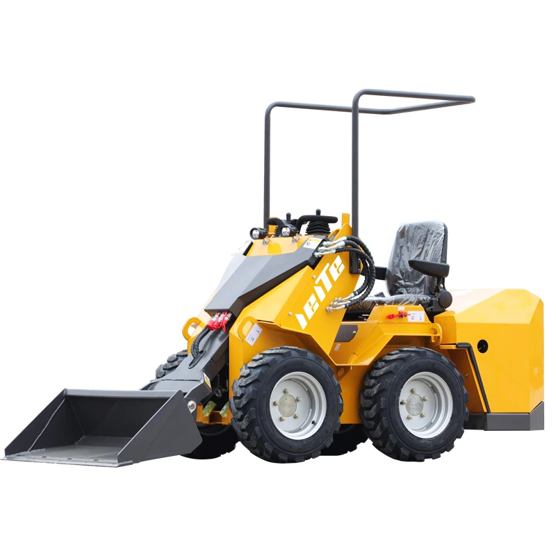 Customization LETE Mini skid steer skid steer loader with in place rotation function for construction and gardens