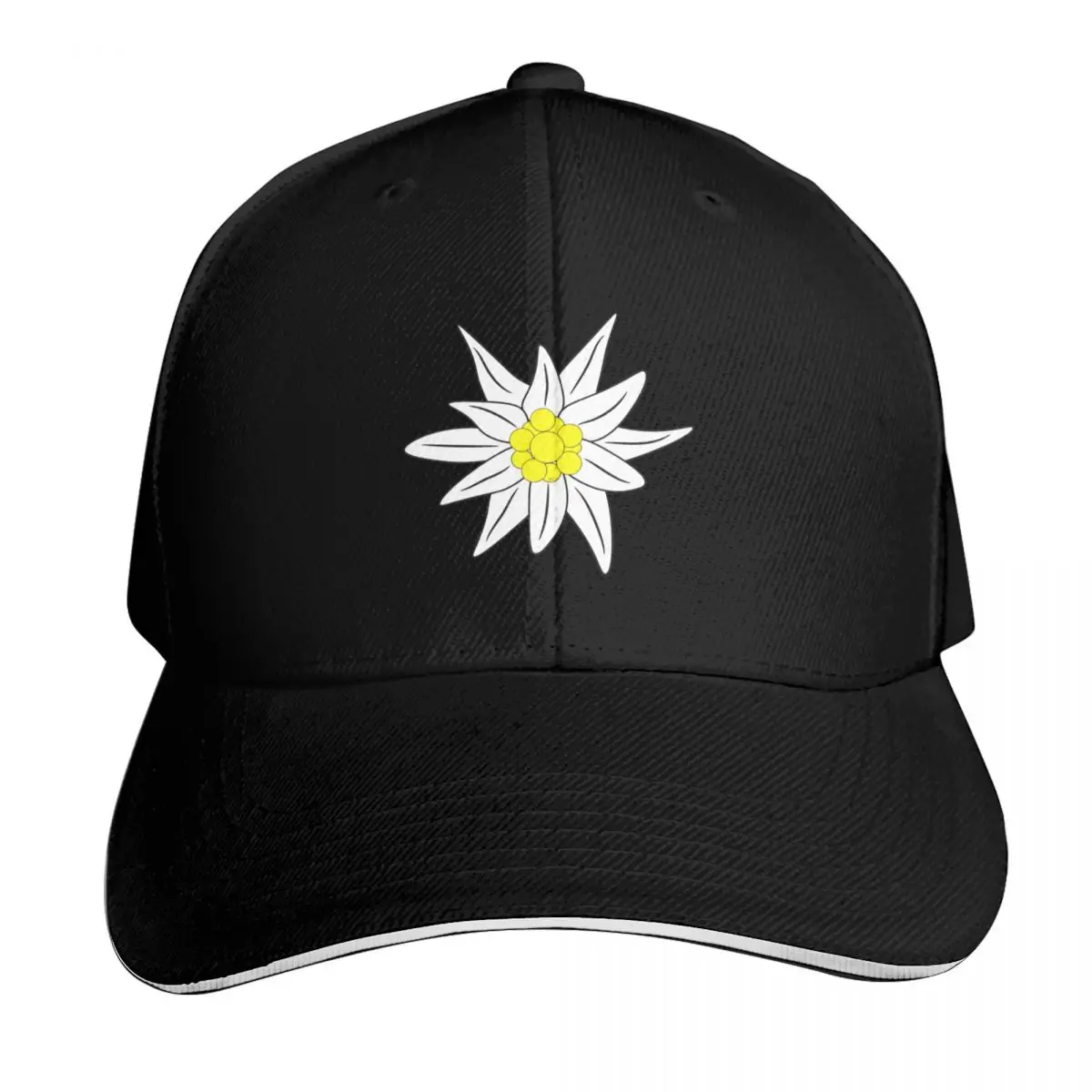 

Edelweiss flower Baseball Cap sailor cap for men summer hat Golf Hat Man Men's Hats Women's