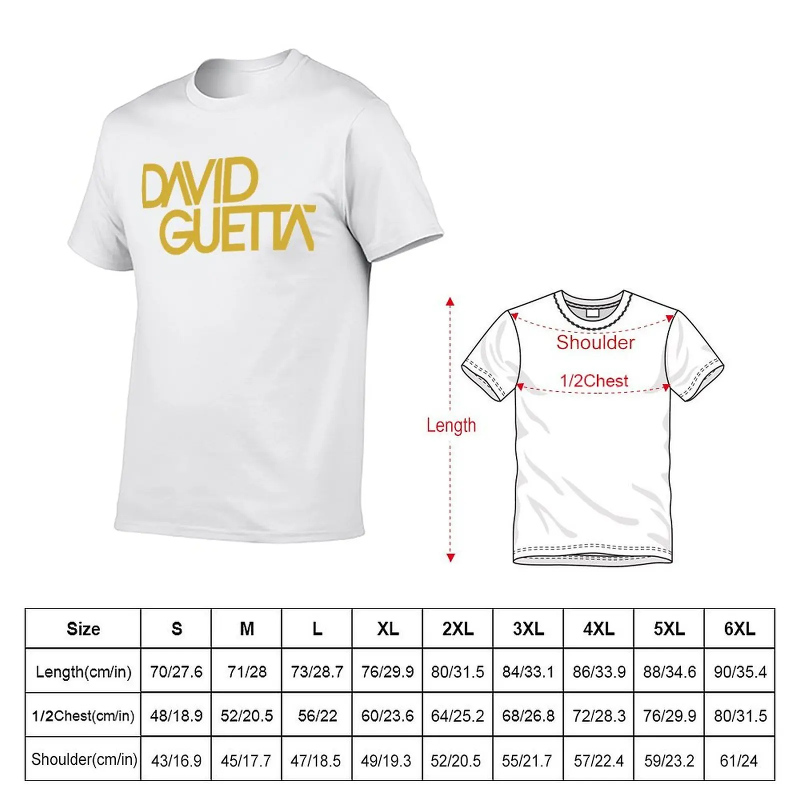 David Guetta Logo T-Shirt t shirts cotton 100% t shirts for man cotton soft T-Shirt