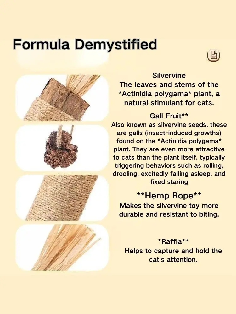 لعبة مضغ القطط سيلفرفين والنعناع البري - عصا دعابة للأسنان مع الرافية لتخفيف الملل وتنظيف الأسنان