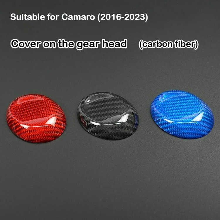 

Suitable for Chevrolet Camaro (2016-2023) Car Gear Shift Head Cover Real Carbon Fiber Decorative Sticker