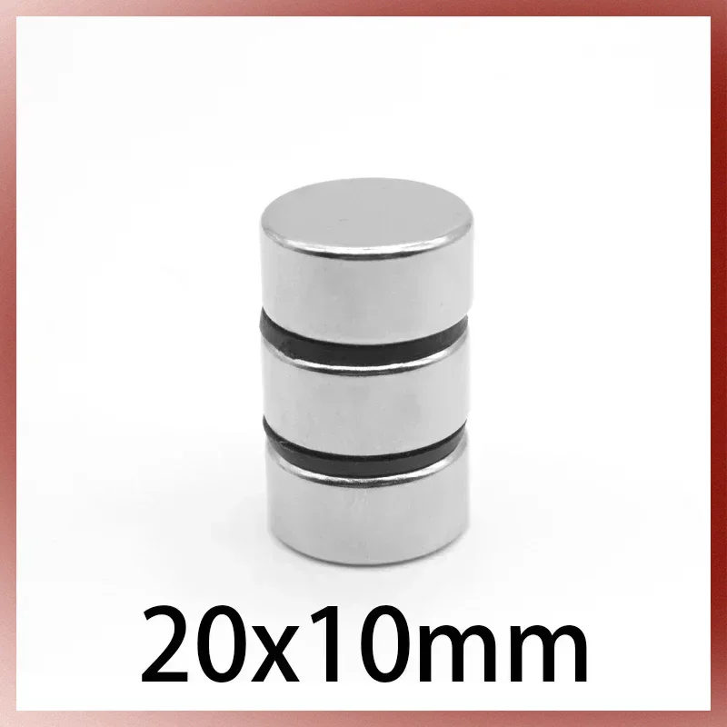 2/5/10/20PCS 20x10mm Round Powerful Strong Magnets N35 Magnetic Sheet Rare Earth Magnet Permanent Neodymium Magnet 20*10 mm