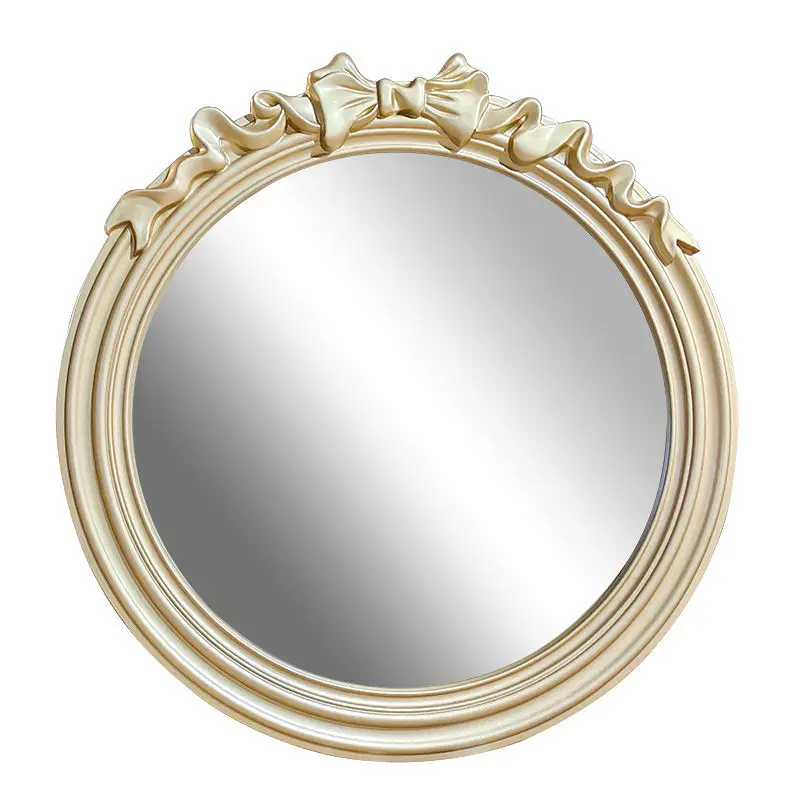 

European round bathroom mirror, wall-mounted, bathroom mirror