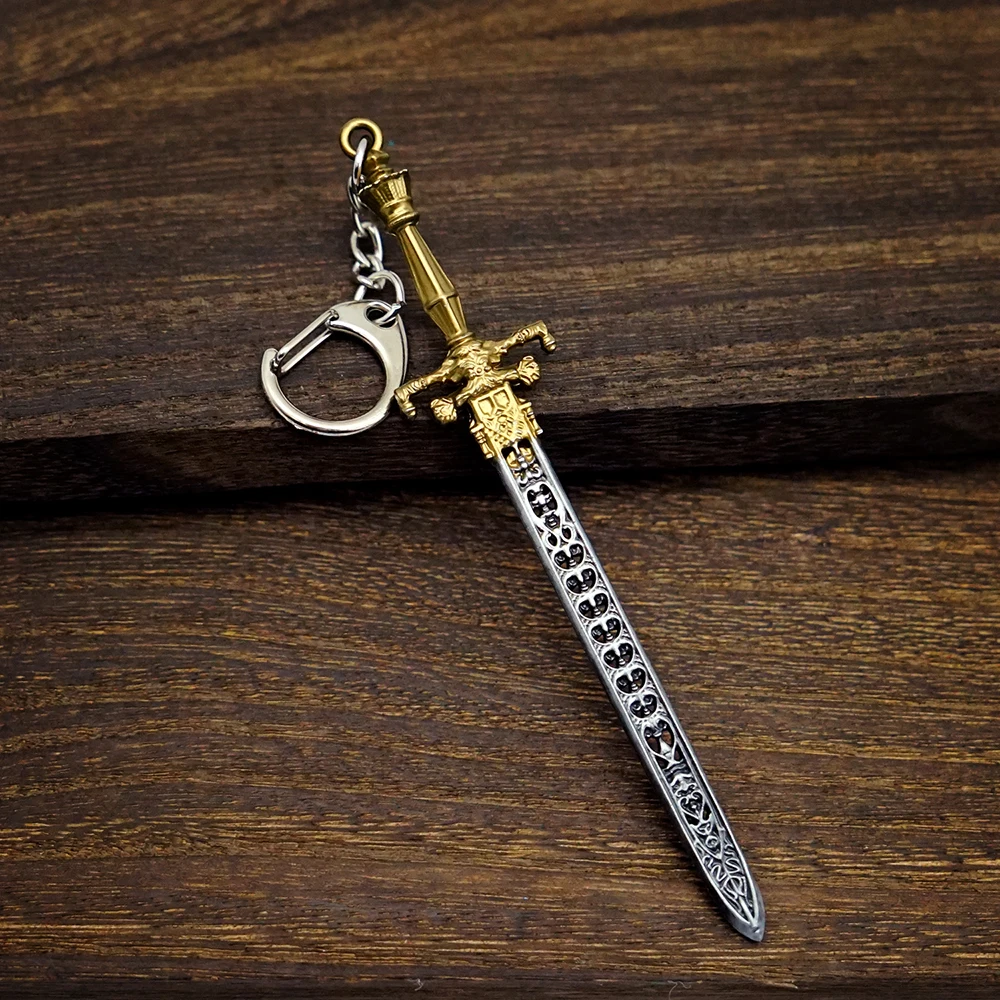 Schwert von Nacht und Flamme Keychain DARK SOULS Schlüssel Kette Schlüsselring für Männer Spiel Zubehör Schlüssel Ring Anhänger llaveros