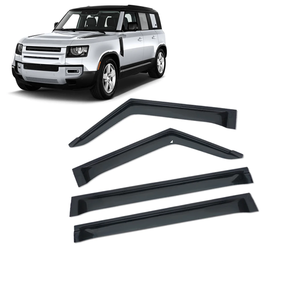 

Window Visor For LAND ROVER Defender 110 2020-2024 Weathershied Door Visor Wind Sun Rain Guards Side Window Wind Deflectors Auto