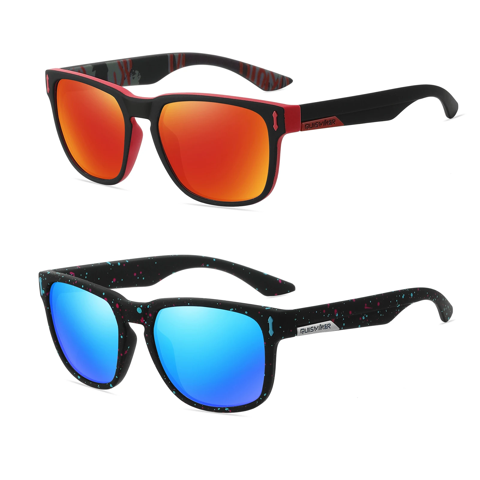 2 Pairs Brand New Polarized Sunglasses Men Women UV400 Sun Glasses Baseball Softball Fishing Goggles Outdoor Sport Eyewear