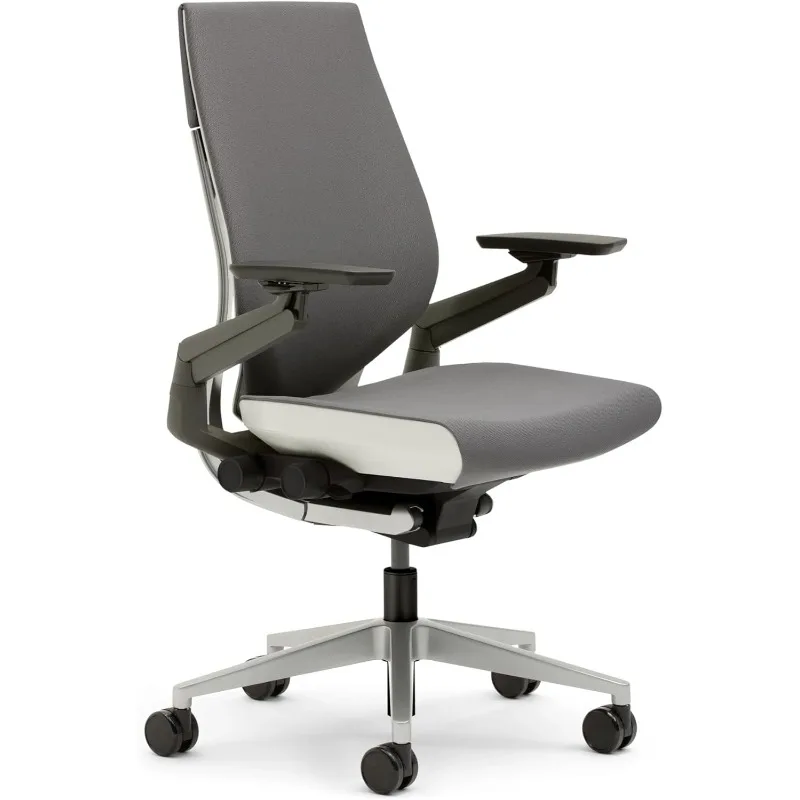 Gesture Office Chair - Ergonomic Work Chair with Wheels for Carpet  Comfortable  Intuitive-to-Adjust for Desk 360-Degree Arms