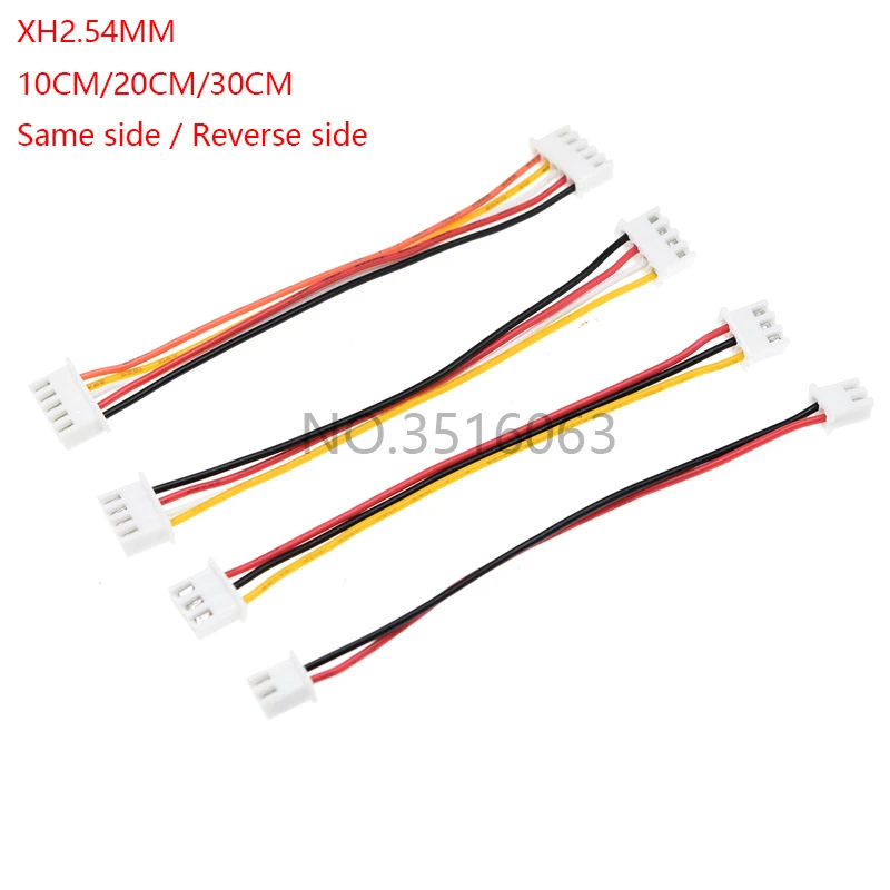 10PCS XH2.54 Electronic Wire Terminal Wire Double Head 10cm/20cm/30cm Cable 26awg Double Head Same side / Reverse side Connector