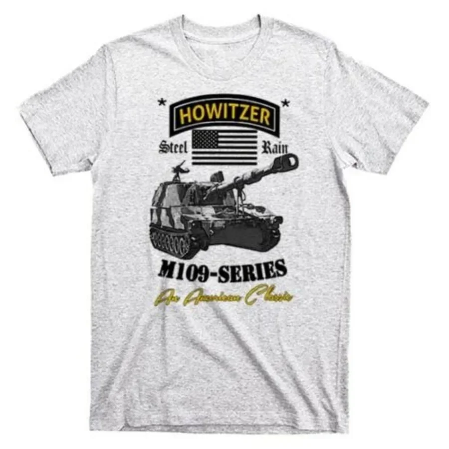 

US Army M109 Self-Propelled Howitzer Artillery T-Shirt 100% Cotton O-Neck Short Sleeve Summer Casual Mens T-shirt Streetwear