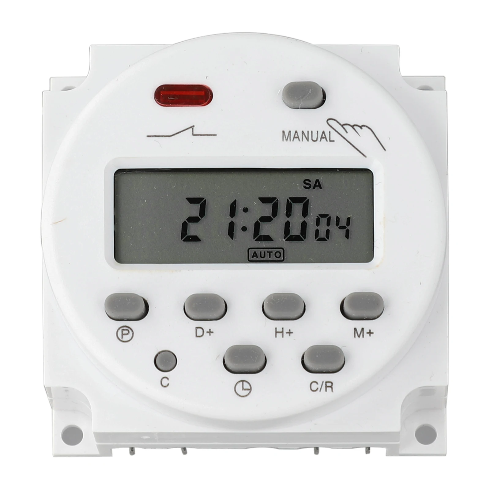 Electronic Timer 12V Timer Relay Humidity 35-85 RH Programmable 17 Times Week Built-in Rechargeable Battery Chronometer