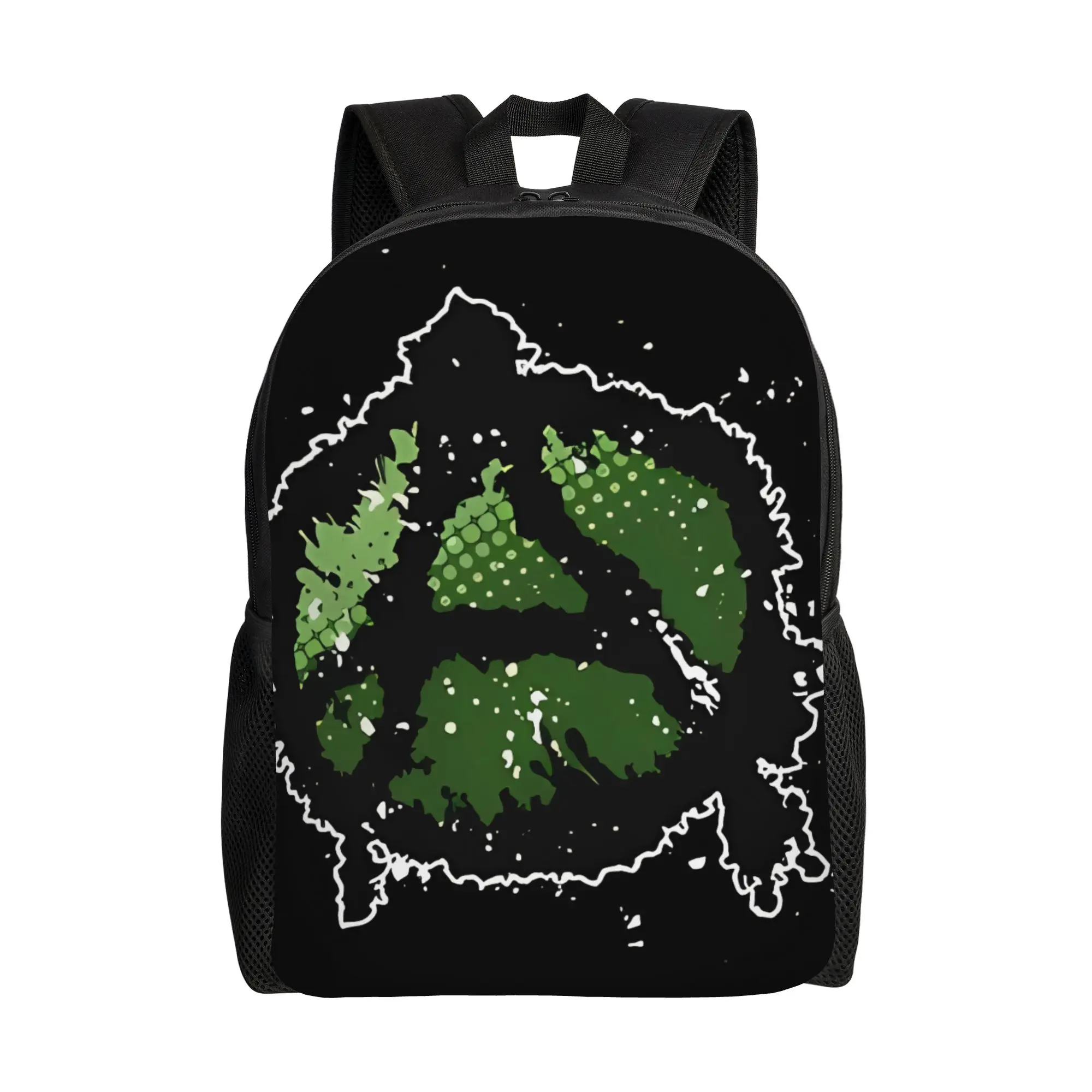 

Anarchy Symbol In Dark Green Anarchy Schoolbag Men Fashionable Large Capacity Schoolbag Back To School Season