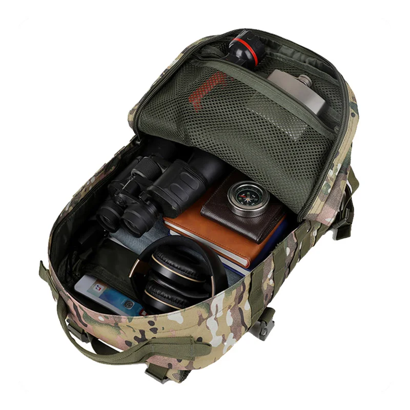 Multifunctional Tactical Backpack, Mountaineering Bag, Camping, Trekking, Outdoor Camo Bags, Waterproof Army Fan Backpacks, 35L,