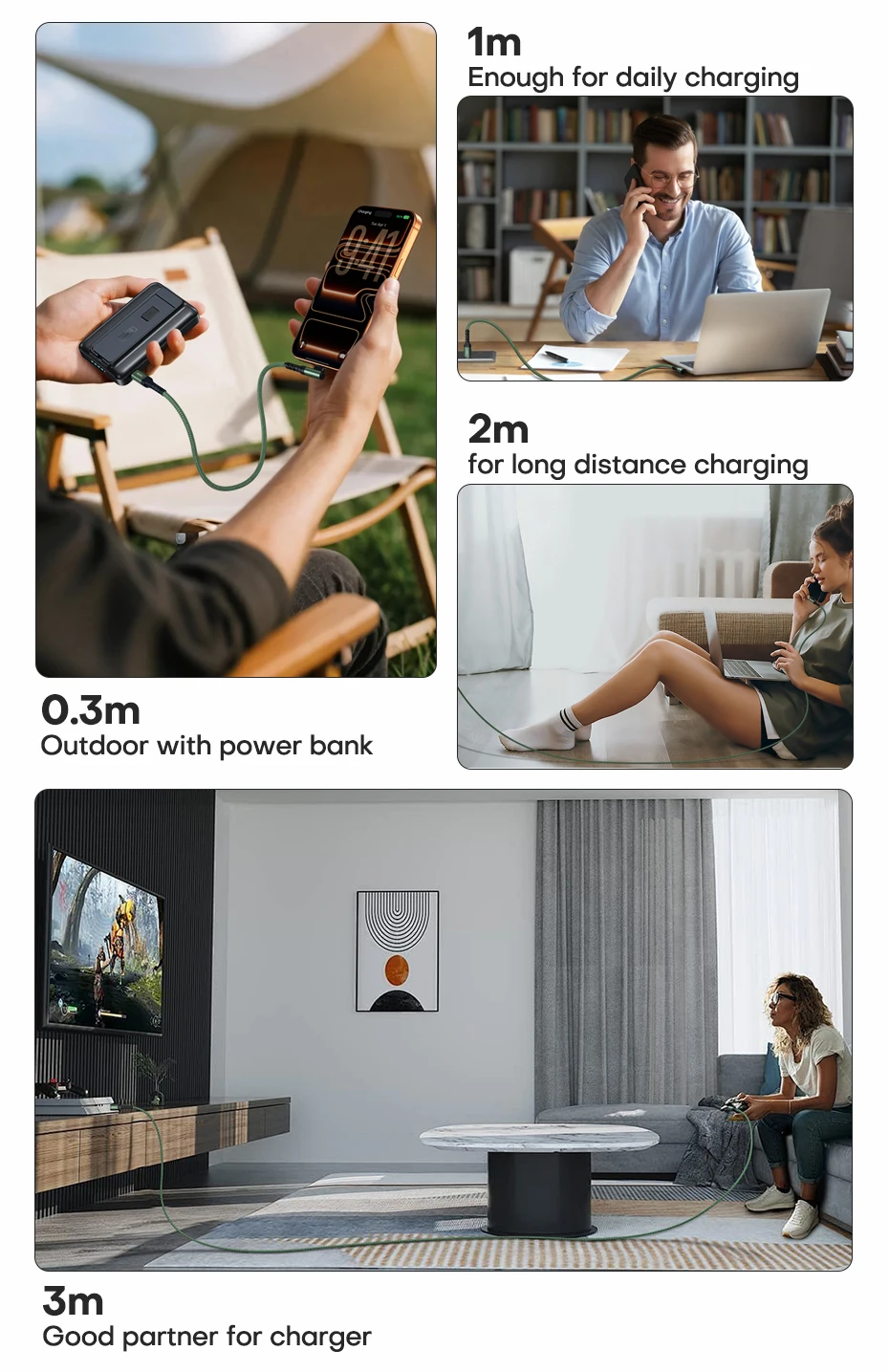 QOOVI PD240W Elbow Cable Ultra Fast Charging USB Type C Cable PD3.1 Quick Charge for Laptop Samsung Xiaomi iPhone 17 MacBook