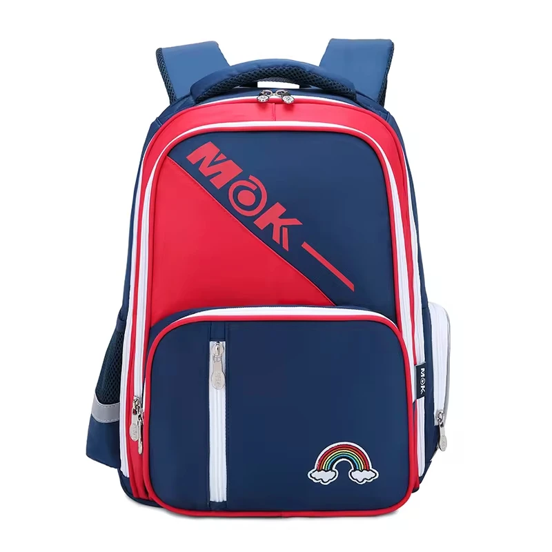 

MOK Hot British Style School Backpack For Kids Cartoon Bag School Bag For Boys 7 To 10 Years Schoolbag Girls Spinal Protection