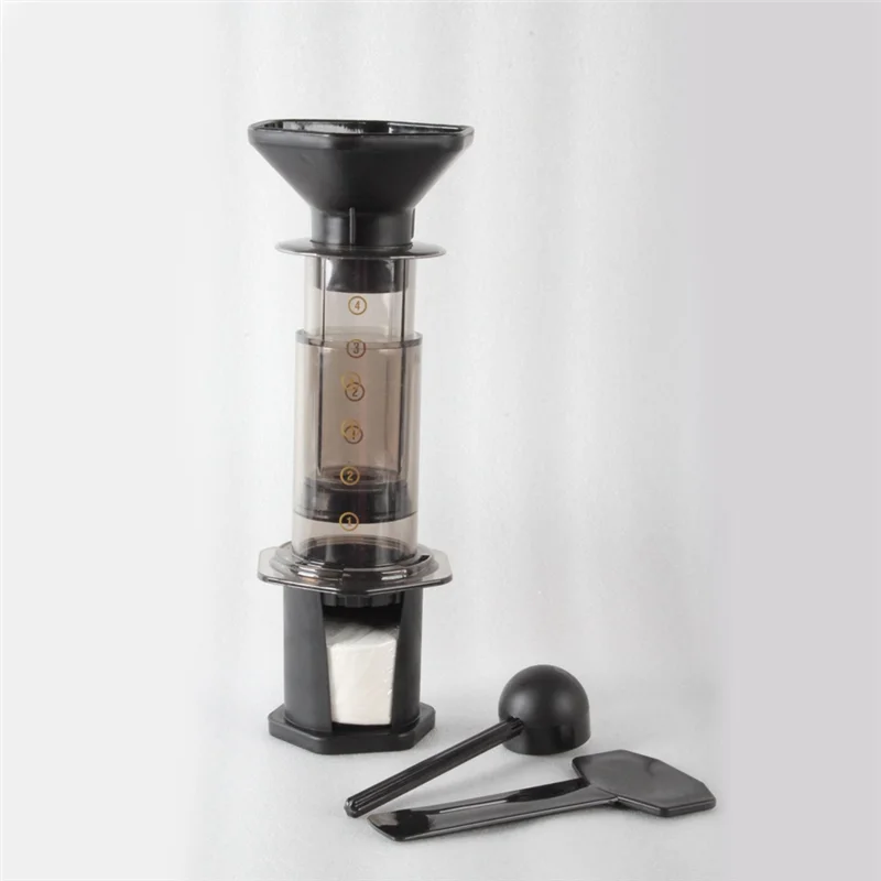 Portable Coffee Pot Hand Brewed French Press Pot Hand Press Drip Filter for Office Home Travel Camp Coffee Maker