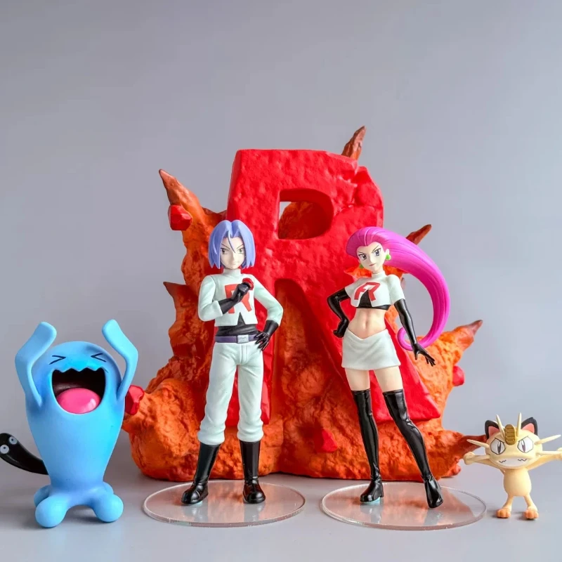 【hot-sale】anime-pokemon-figure-rocket-team-action-figures-3-11cm-pvc-action-figures-collection-model-toys-gifts