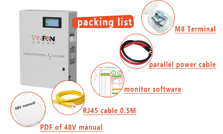 Lifepo4 Batteries 10Kwh 5Kwh 48V 51.2V Wall Mounted Lithium Ion Battery With Bms For Solar System