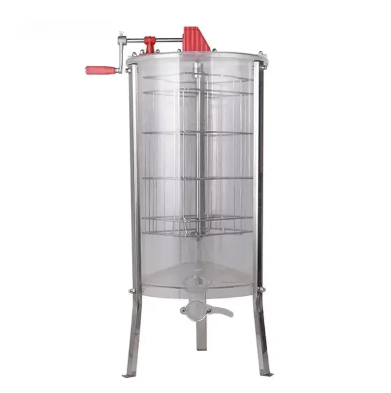 Beekeeping Equipment Transparent Acrylic Shaker Honey Machine Multifunctional 3 Racks Honey Centrifuge Manual Honey Extractor
