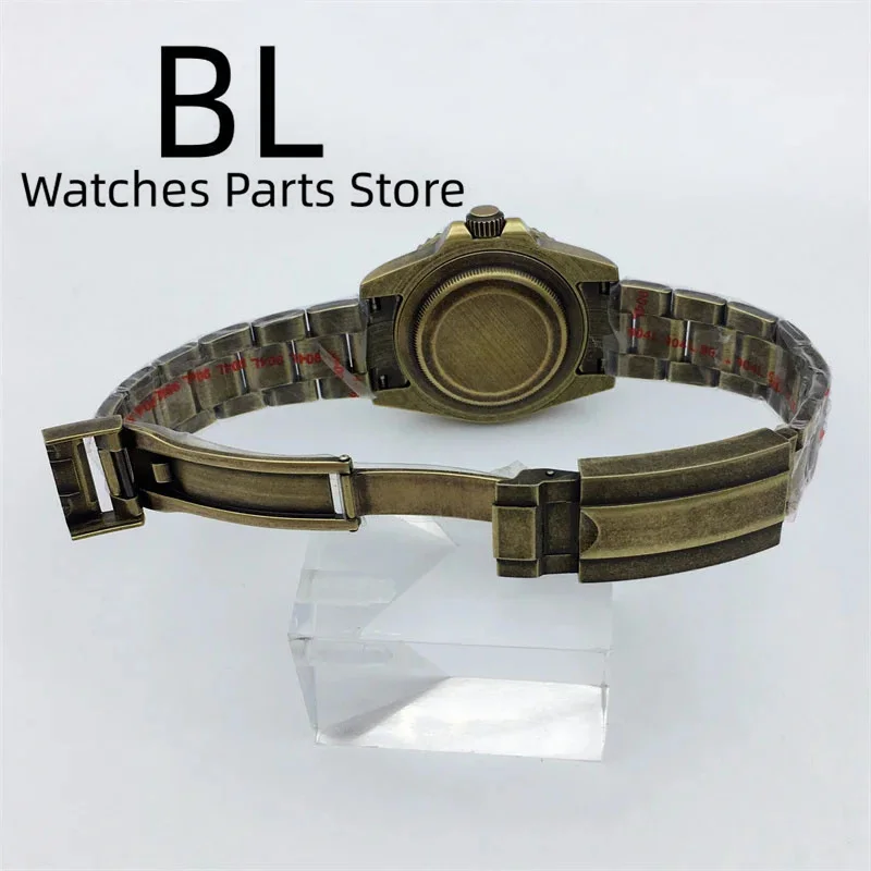 BLIGER 20mm/21mm Brused Watch Band Bronze 904L Stainless Steel Oysters/Jubilee Bracelet With Glide Clasp For 40mm41mm43mm Case