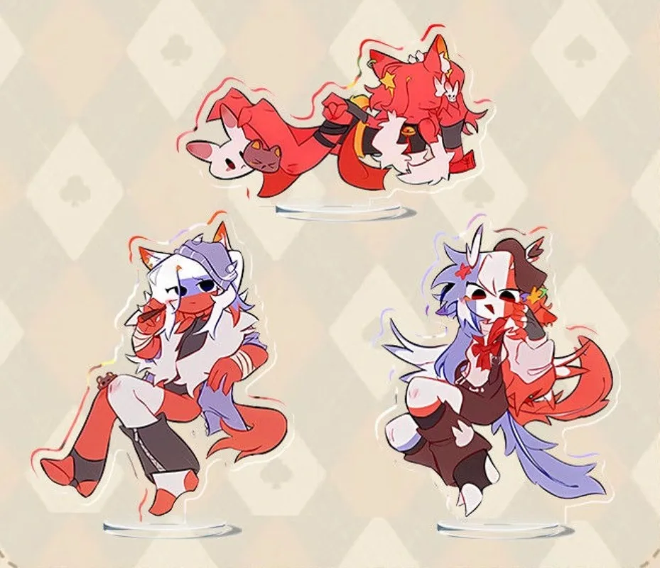 Porte-clés en acrylique pour figurines de vol, modèle de support de figurines de vol, chaîne, cadeau pour enfants et amis, ornement de Collection pour Fans