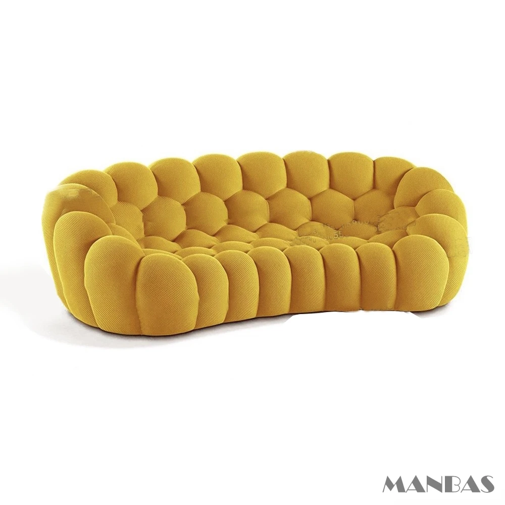 Upgrade Your Living Room with MINGDIBAO Fabric Sofas - Stylish Bubble Couch Designer Cloud Sofa Sets Fluffy Cloth Couch