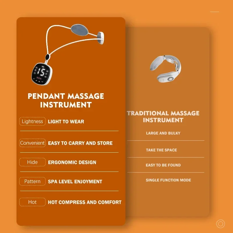 Masajeador inteligente para cuello y columna Cervical, terapia de calentamiento de pulso EMS TENS, alivio del dolor de hombro, herramienta de masaje