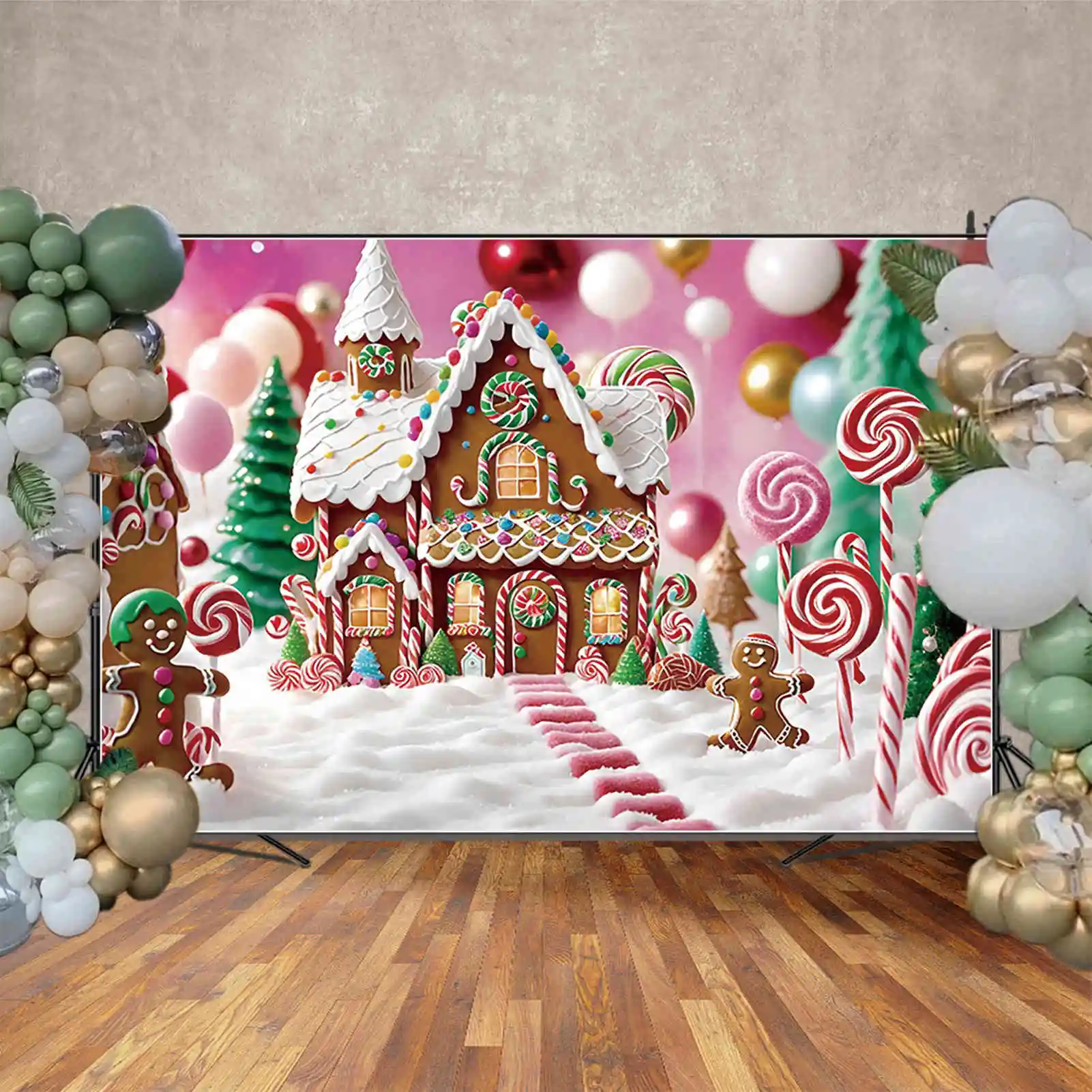 MOON.QG Fondo de Navidad fotografía de Navidad fondo árboles regalos chimenea decoración del hogar al aire libre suministros de caída trasera de invierno