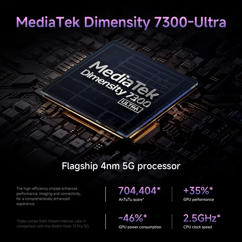 الإصدار العالمي لهاتف Redmi Note 14 Pro 5G الذكي MediaTek Dimensity 7300-Ultra 200MP AI كاميرا 5110mAh 6.67 "AMOLED 45W شحن #6