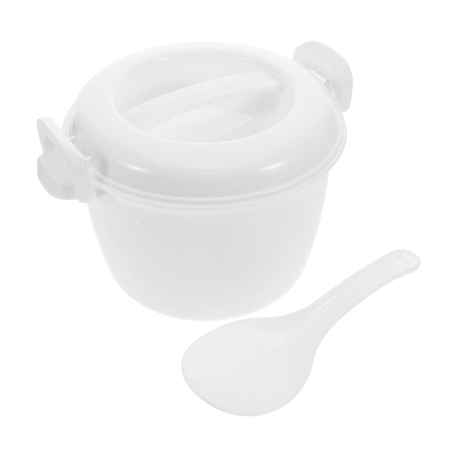 

Microwave Rice Cooker Portable Plastic Steamer Bowl Lunch Box for Home Office Dormitory Kitchen Cooker Food Container