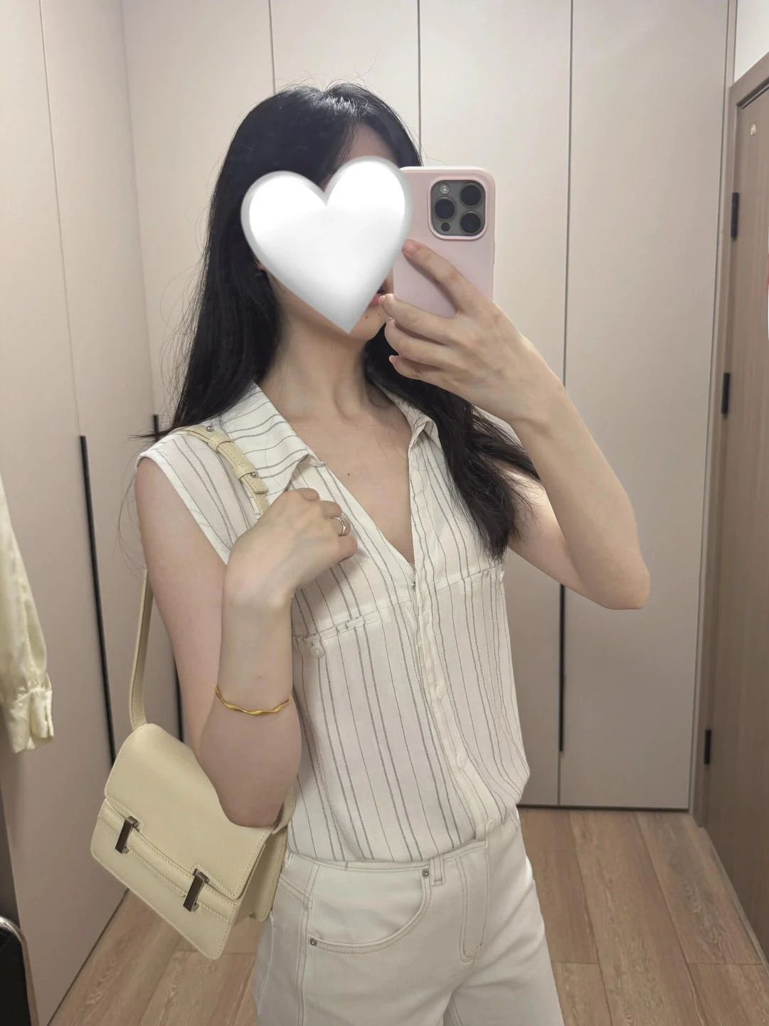 

Casual Stripe Neck Shirt Women's Summer New Style Versatile Tank Top Fashionable Korean Version Breathable Polyester