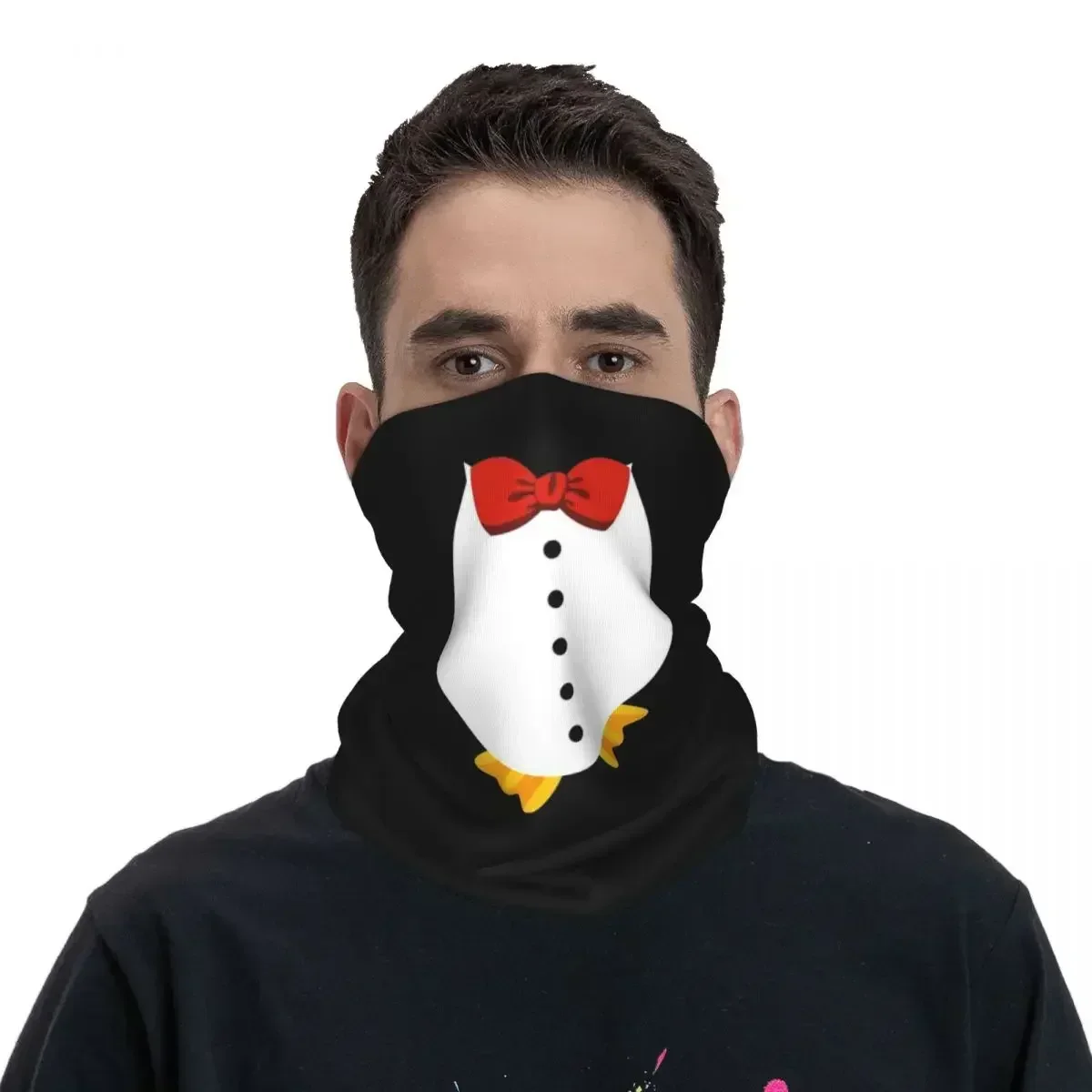 Penguin Tuxedo Bandana Neck Gaiter Printed Mask Scarf Multifunction Cycling Scarf Cycling Unisex Adult Winter