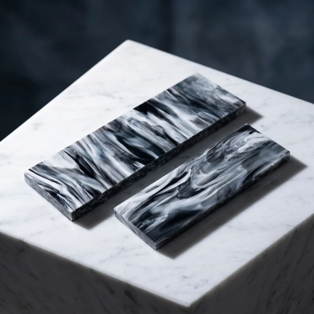 1 Piece Tools Reinforcement Material High-quality Acrylic Marble Pattern Design Handle DIY Making Materials